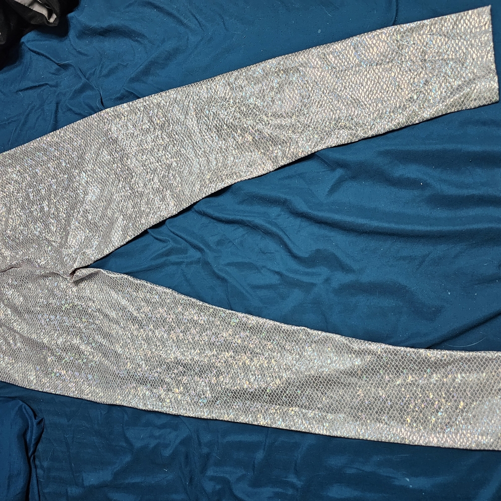 Sparkling Silver Leggings